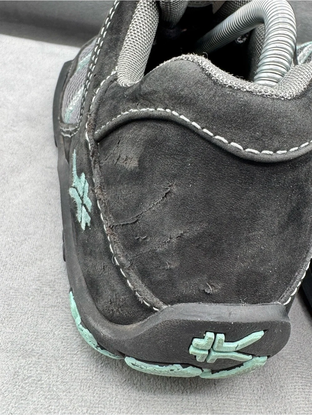 Kuru Chicane Sneakers Women’s Size 7 Black Teal Walking‎ Comfort Shoes